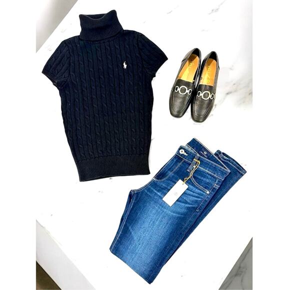 Unisa black womens textured flats loafers size 6M new without tags box - Picture 10 of 10